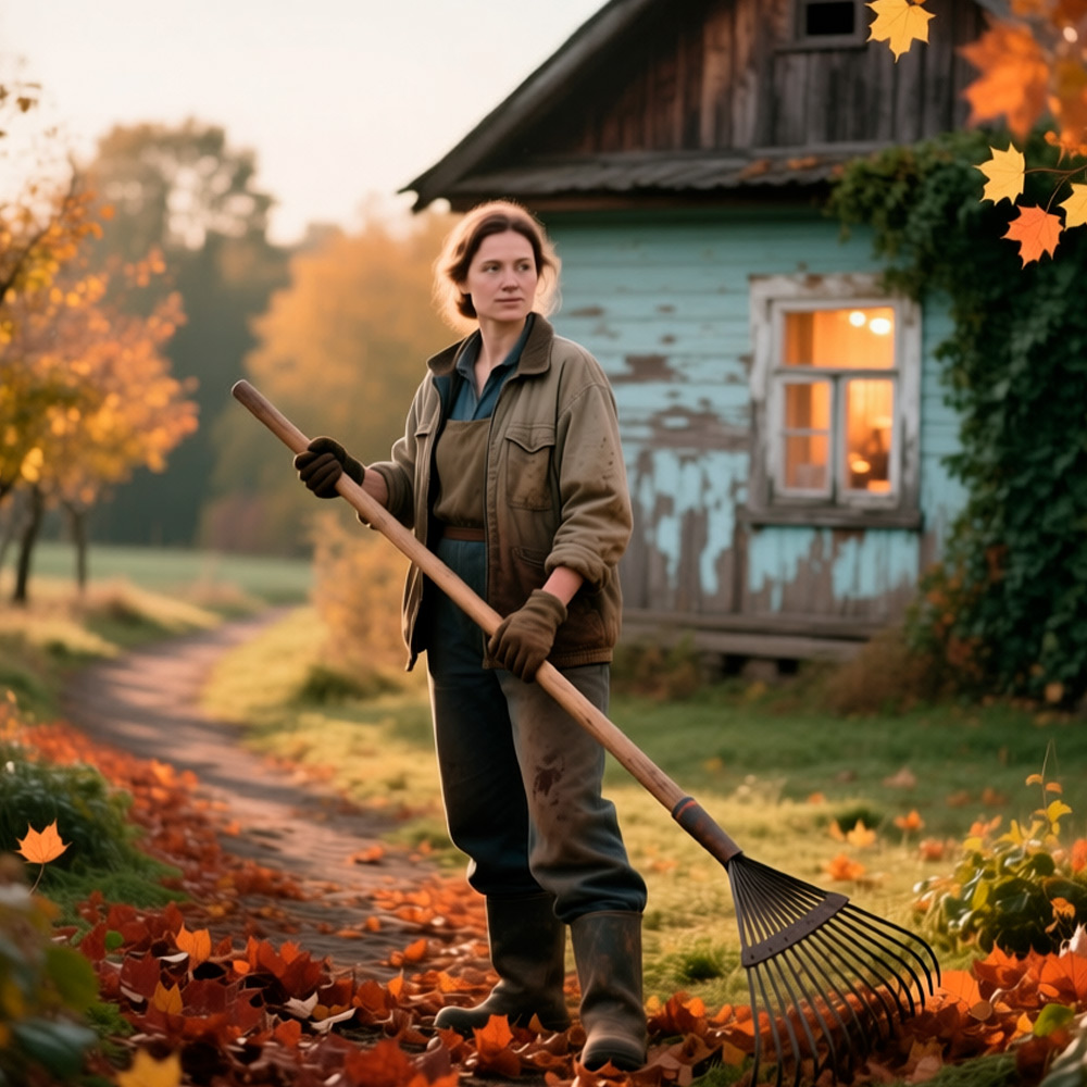 Уборка сада от мышей